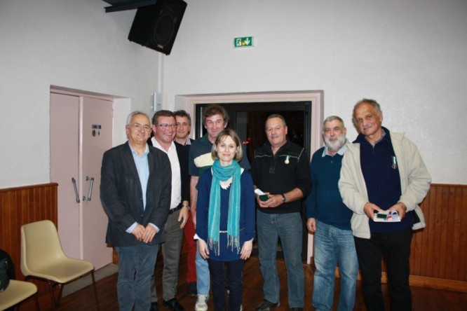 Remise des médailles de S. Jollis, O. Charles, G. Blois